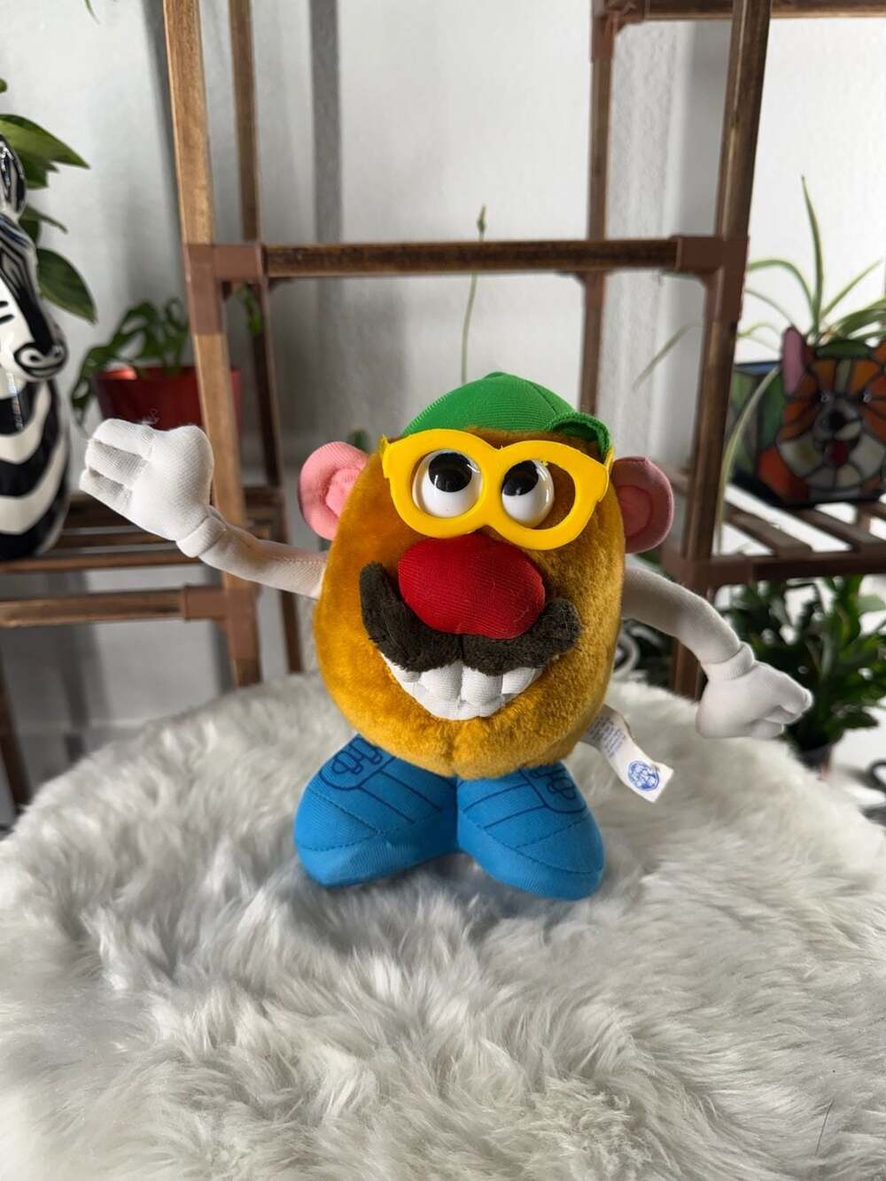 Hasbro Mr. Potato Head Plush With Yellow Glasses 1998 Vintage Stuffed Toy